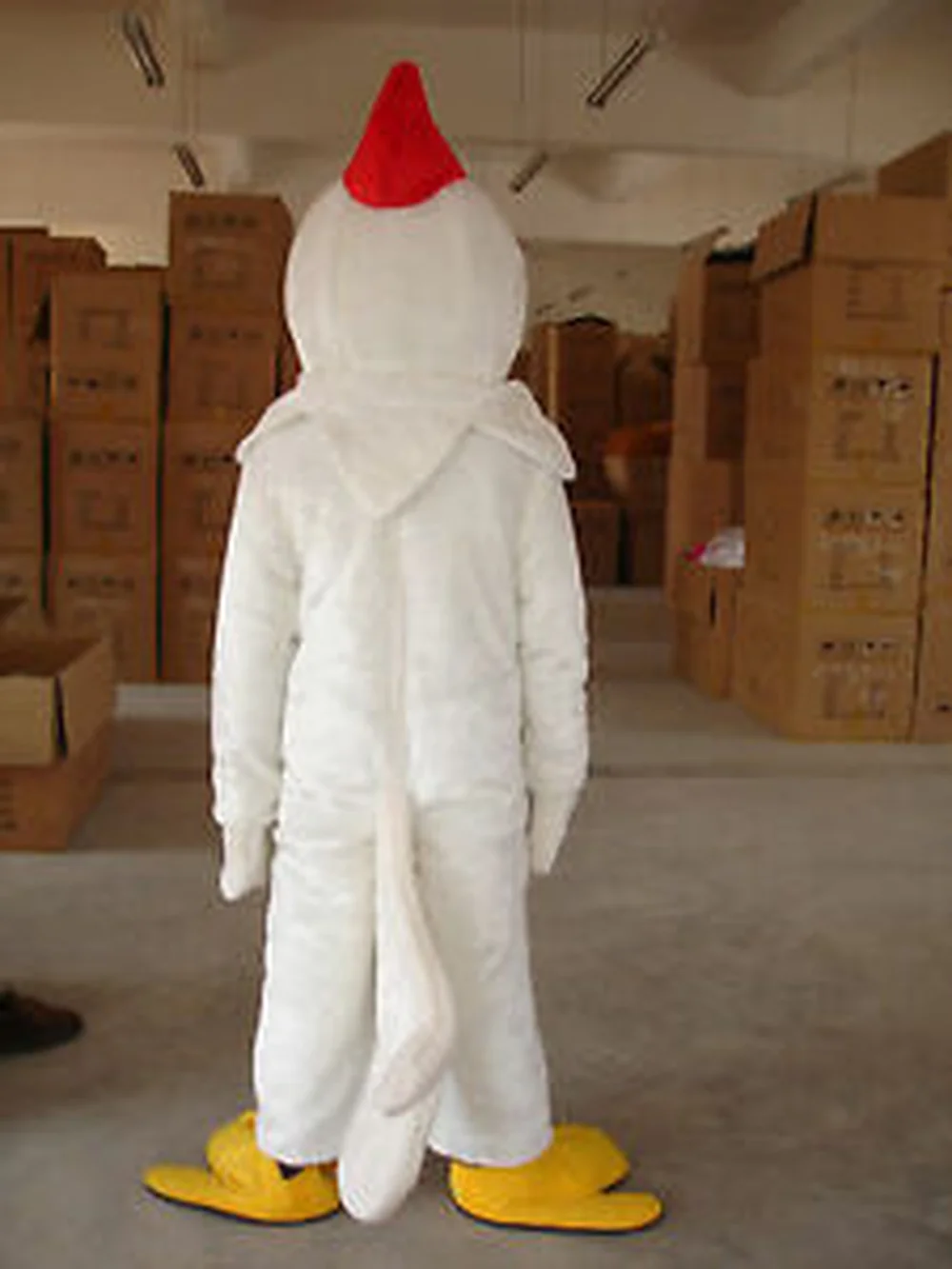 White/Yellow Funny Chicken Mascot Costume Adult Party Halloween Cosplay Advertising Carnival Christmas Easter | Тематическая одежда