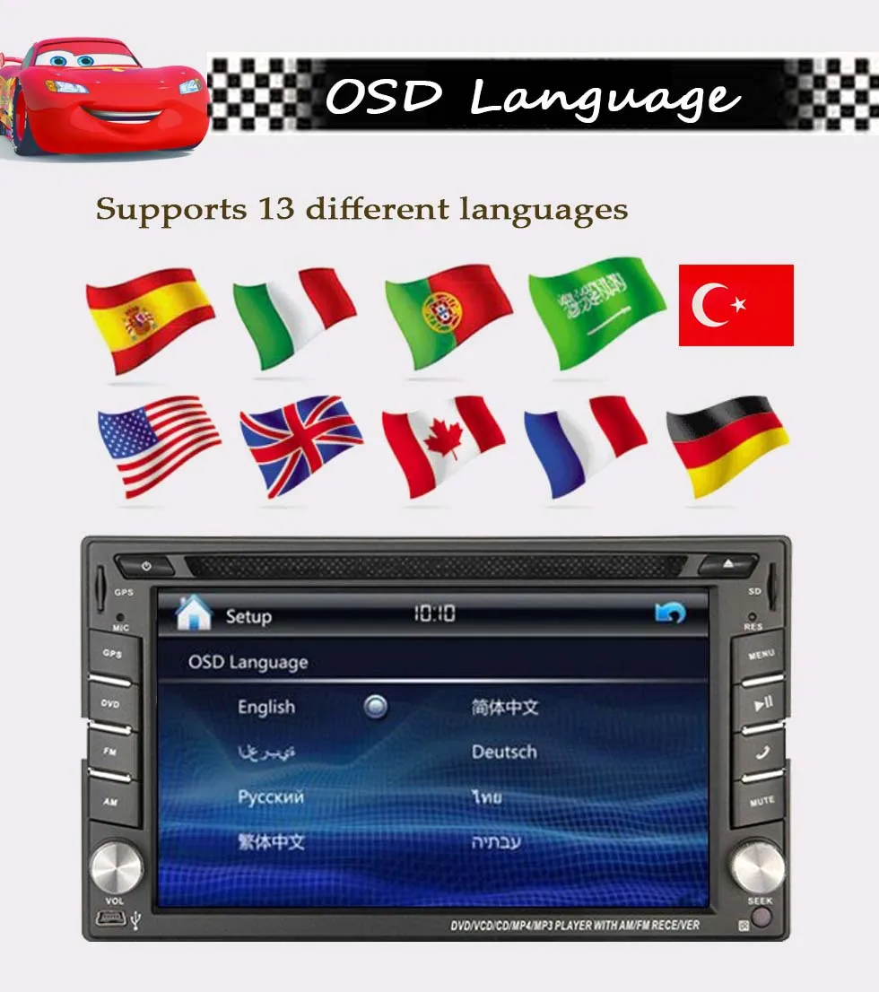 Бесплатная камера + сенсорный экран 2 Din автомобильный Кассетный dvd плеер gps