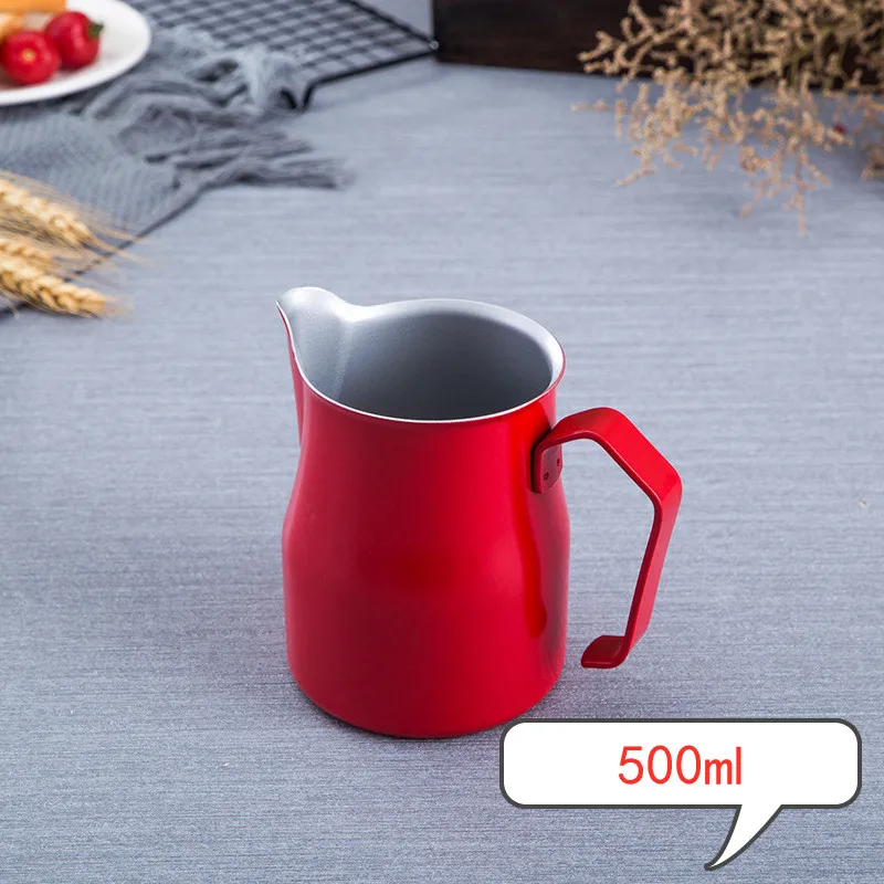 550ml Кувшин для кофе, молока из нержавеющей стали кувшин эспрессо для кофе мокко Капучино молоко напиток бариста ремесло кофейник - Цвет: 550ml