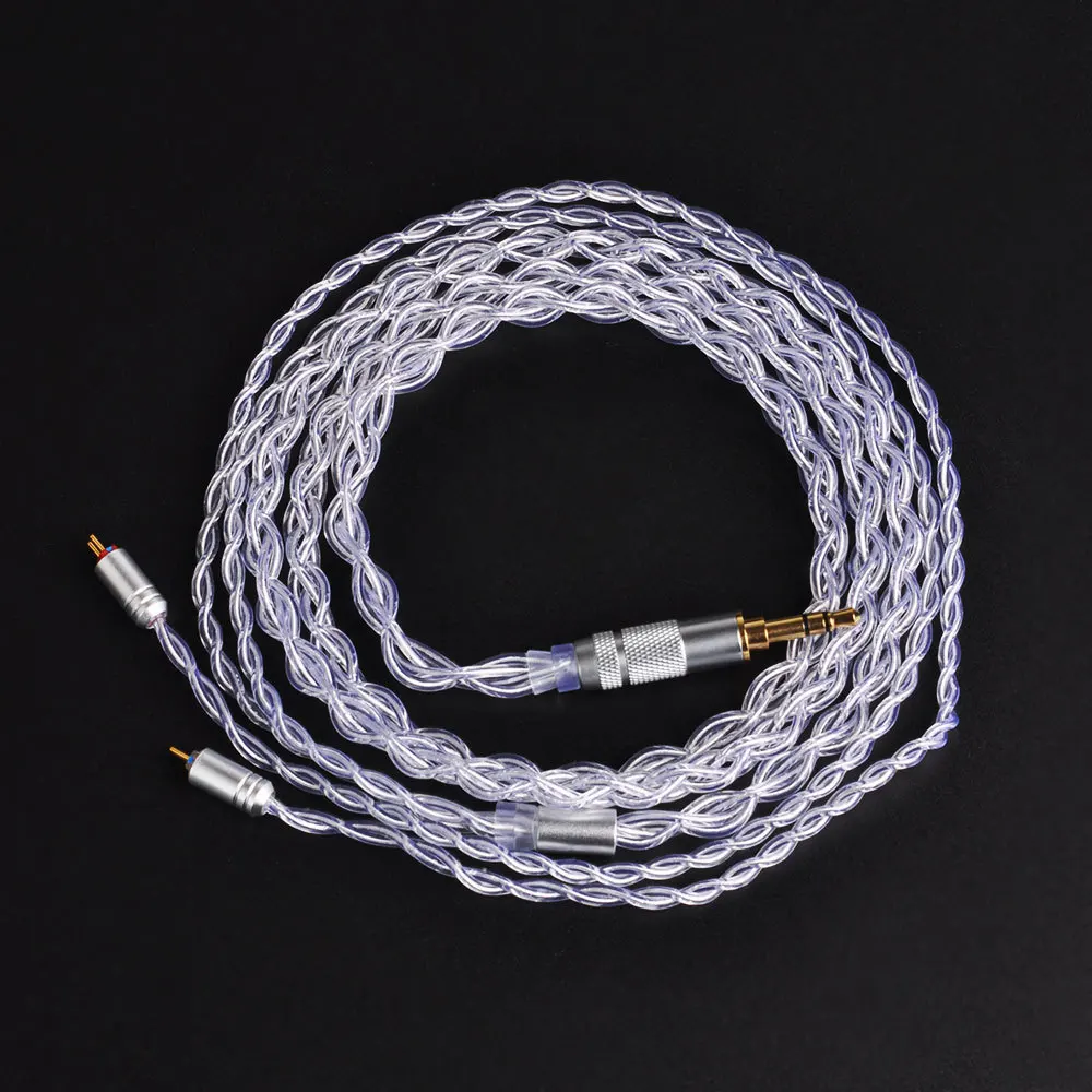 4 ядра кабель MMCX для Shure SE215 SE535 SE846 2 pin ZS10 ZST ZAR ES4 ZS6 наушники с украшением в виде