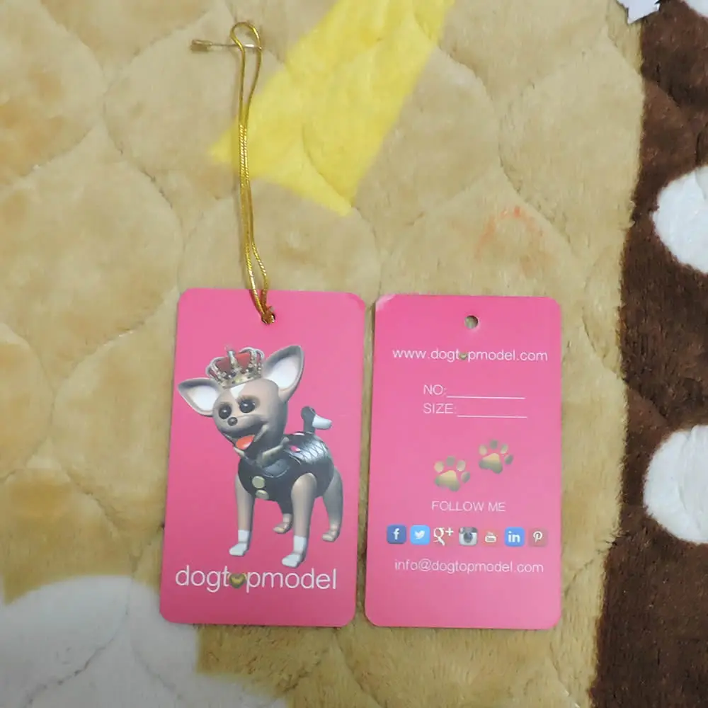 

custom printed paper hang tag/clothes swing tag/gift hangtag