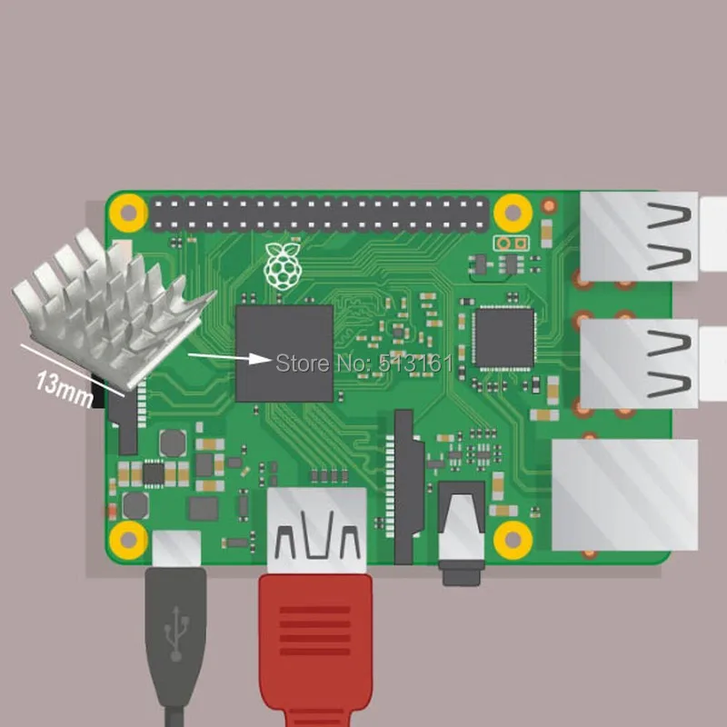 Gdstime радиатор кулер с двойной Pi двойной вентилятор охлаждения вентиляторы для Raspberry Pi 3 B Plus/3 B