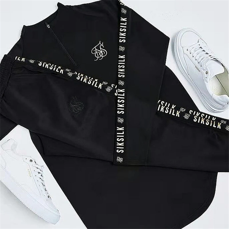 Испанские мужские рубашки, Sik Silk, Мужская футболка в стиле хип-хоп, уличная шелковая спортивная мужская рубашка, Мужская футболка для фитнеса, Siksilk, Мужская футболка