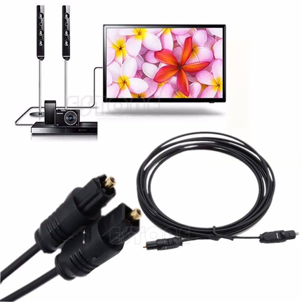 Newest6.5FT 2 м Digital Surround Sound волоконно оптический аудио выход кабель SPDIF привести|spdif
