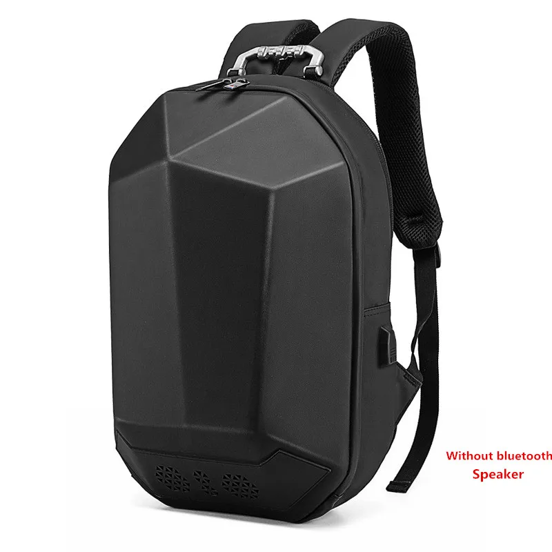 Black-No Bluetooth Мужской рюкзак ozuko, 15,6 дюймов, для ноутбука, модный, водонепроницаемый, Подростковый, школьный, многофункциональный, мужской, для путешествий, Mochila, USB, Bluetooth, рюкзаки - Цвет: Black-No Bluetooth