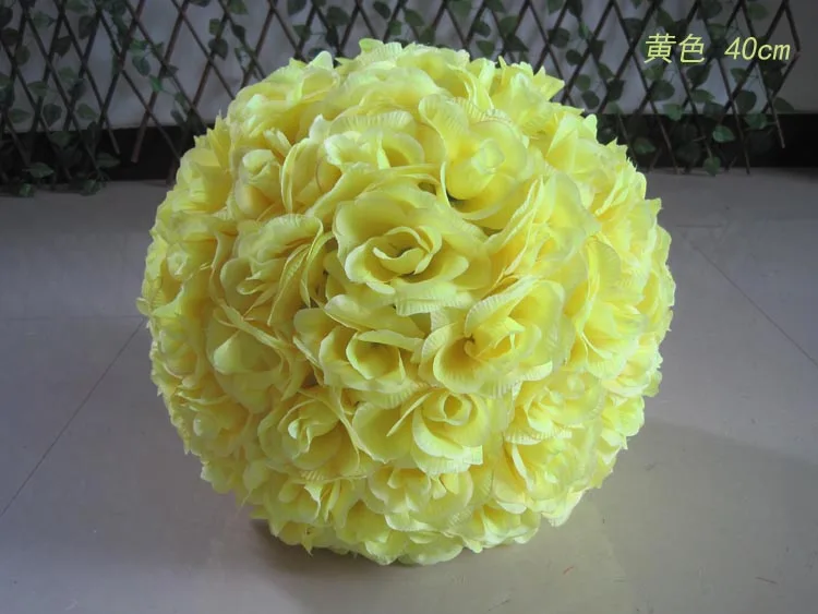 Новый Диаметр 20 ~ 28 см Искусственный цветок Шелковый розовый шар для свадьбы