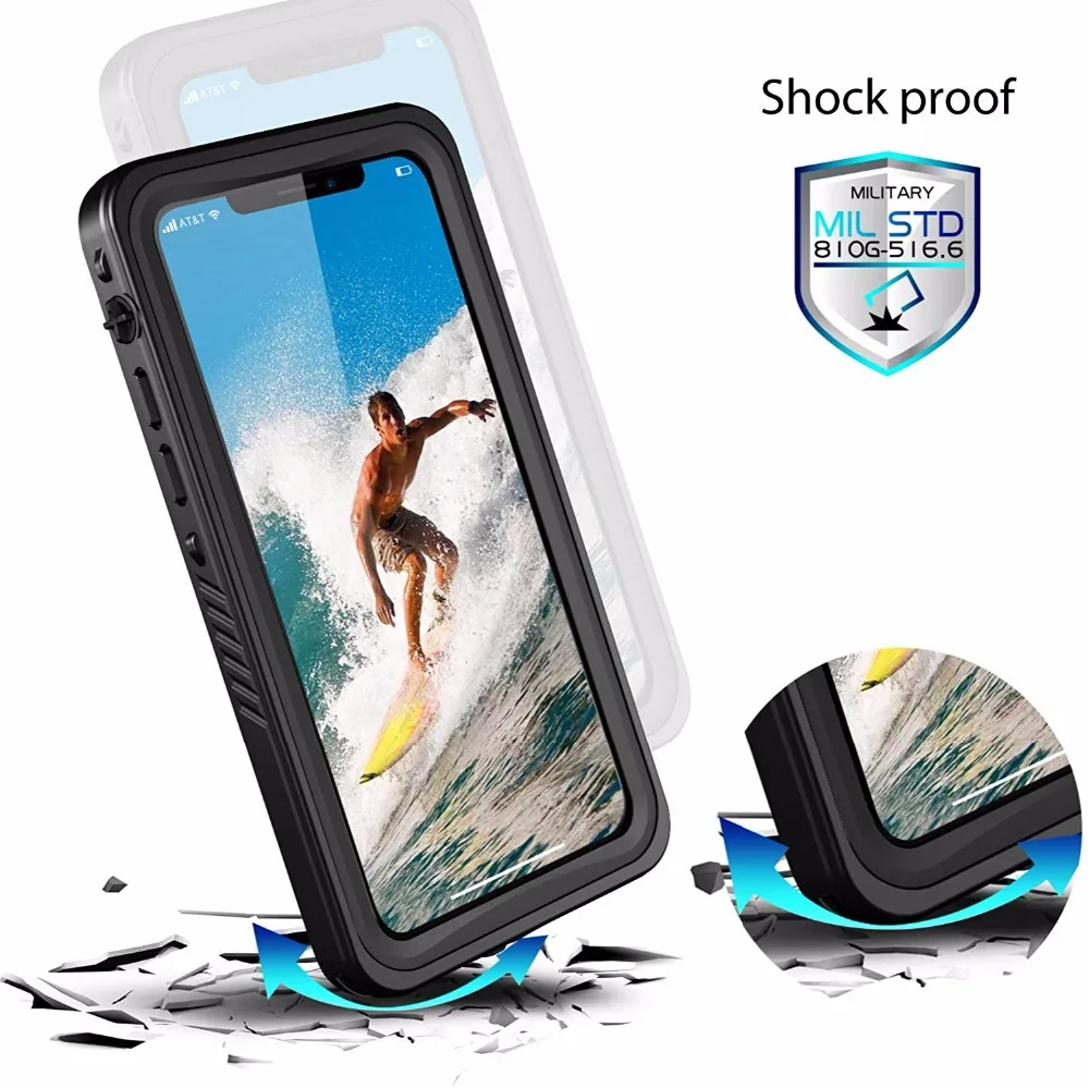 Водонепроницаемый чехол для iPhone X/Xs водонепроницаемый ударопрочный