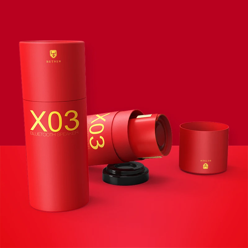 Betnew X03 20 Вт металлическая колонка с Bluetooth Портативный супер стереофонический динамик Bass Настольный автомобильный Hi-Fi Динамик громкий Динамик - Цвет: Red with box