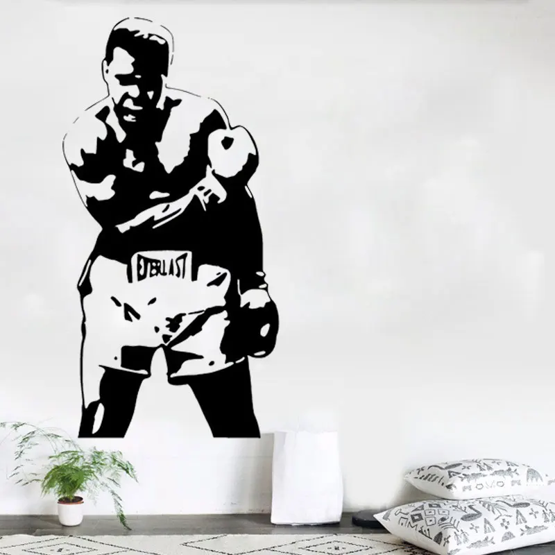 Muhammad Ali бокс наклейки на стену Декор виниловый плакат Cassius глина бокс подарок