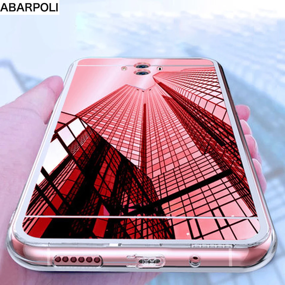 Мягкий зеркальный чехол для Huawei Mate 9 10 20 Lite 7 8 Pro на Honor 5X 8X 6X GR5 2016 2017 Y9 2018 Coque|Бамперы|
