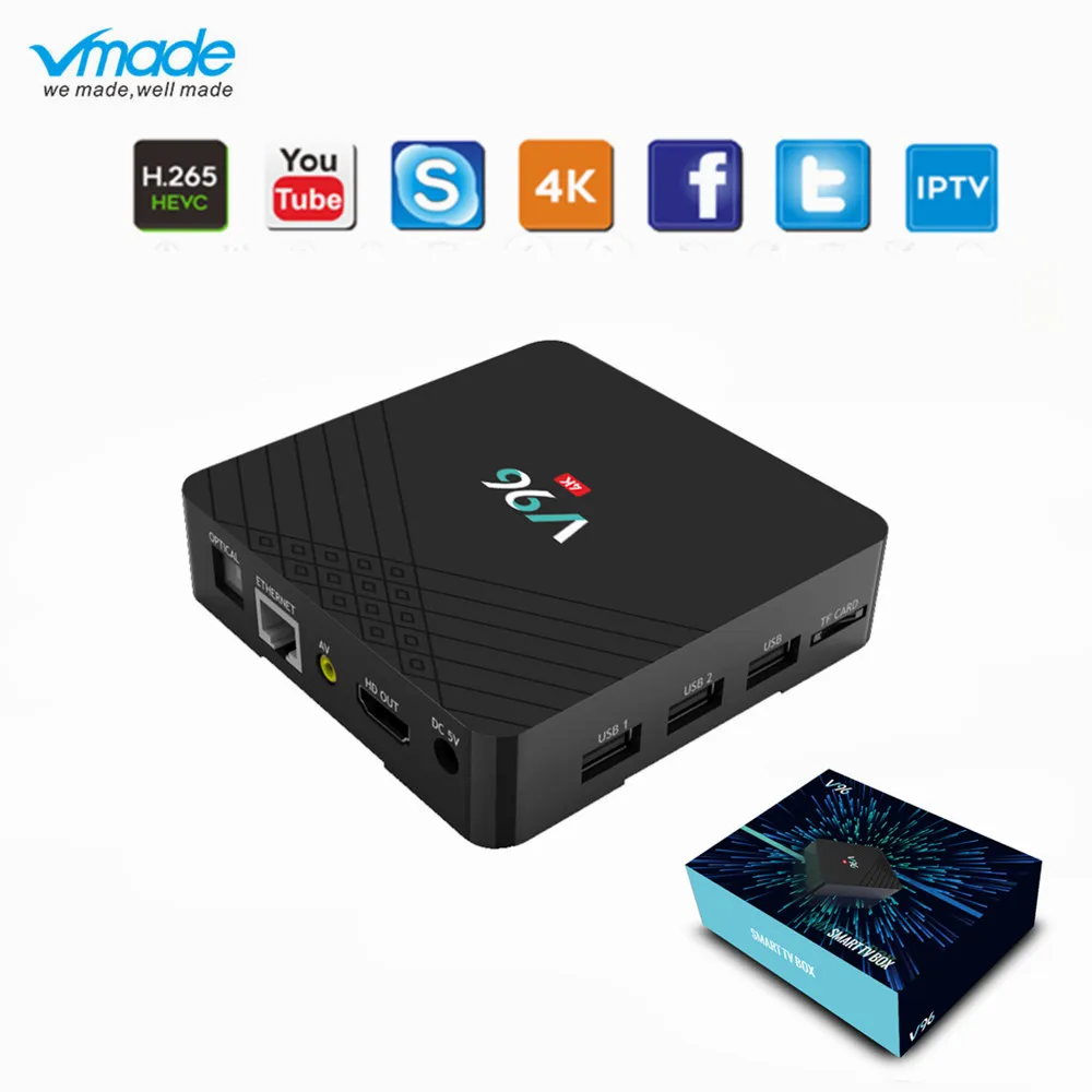 Vmade 2019 Смарт Мини ТВ бокс Android 9 0 Allwinner H6 четырехъядерный 2 + 16 Гб HD H.265 Google TV IPTV