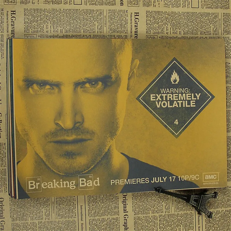 Домашний декор винтажная классика Breaking Bad сериал ретро-постер к фильму