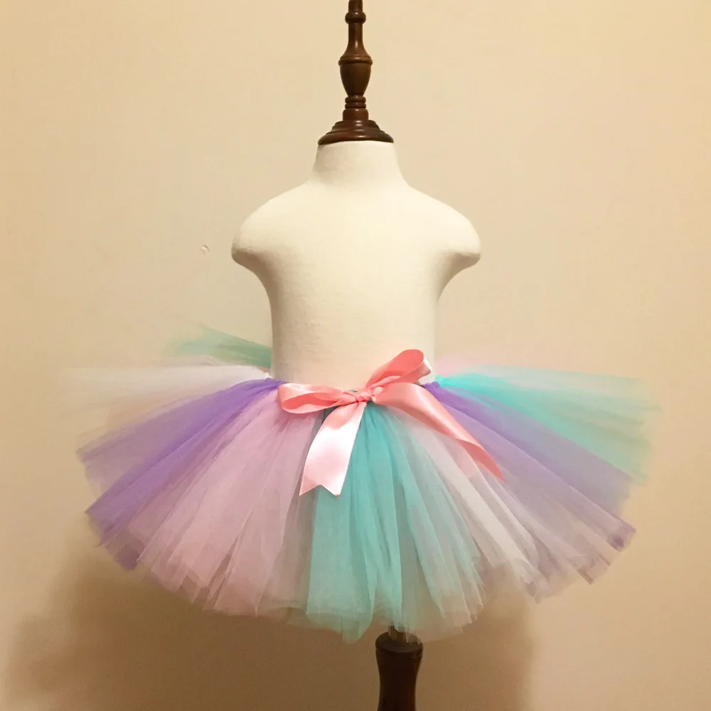 

Girls Unicorn Tutu Skirt with Pink Bow Baby Pettiskirt Girls Kids Dance Tutu Birthday Party Tulle Skirt Unicorn Costume