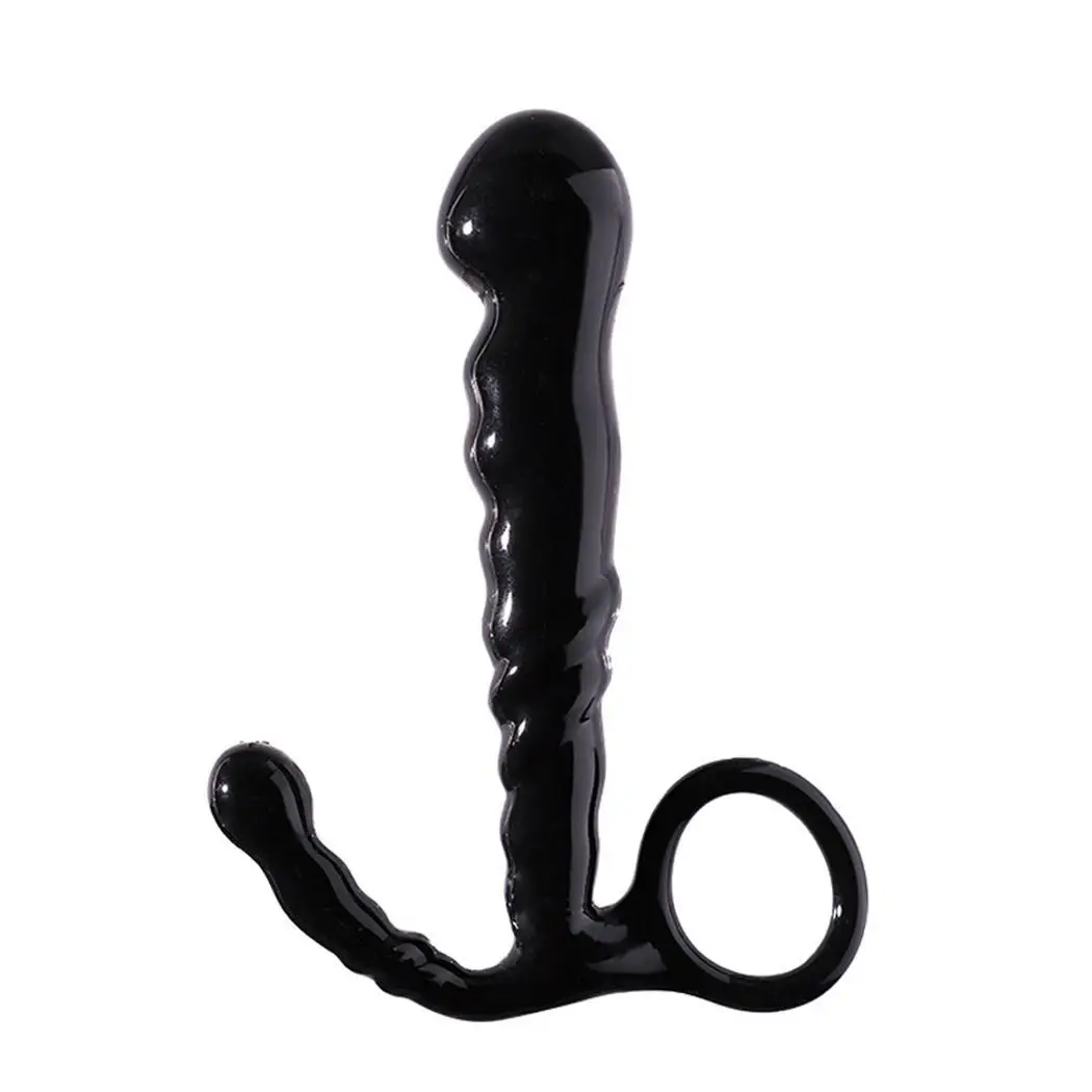 Li bo Прозрачная силиконовая Анальная Секс-игрушки черная пробка массажный