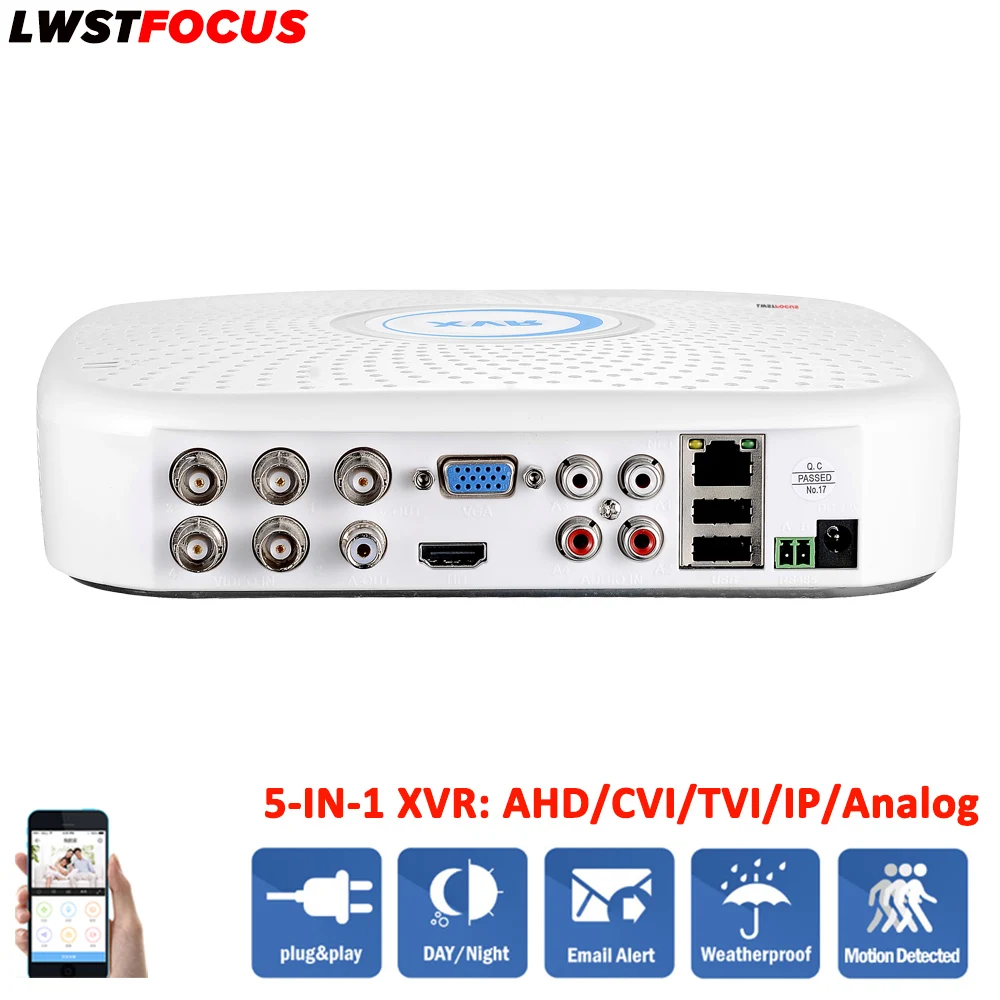 Lwstfocus 4ch CCTV Системы Наборы 1080 P HDMI AHD DVR 4 шт. 2.0mp металла Водонепроницаемый ИК Купол