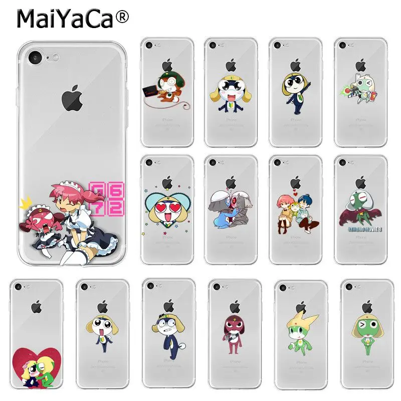 Мягкий силиконовый чехол для телефона MaiYaCa Keroro Gunsou Dororo Frog из ТПУ iPhone 8 7 6 6S Plus 5 5S SE XR