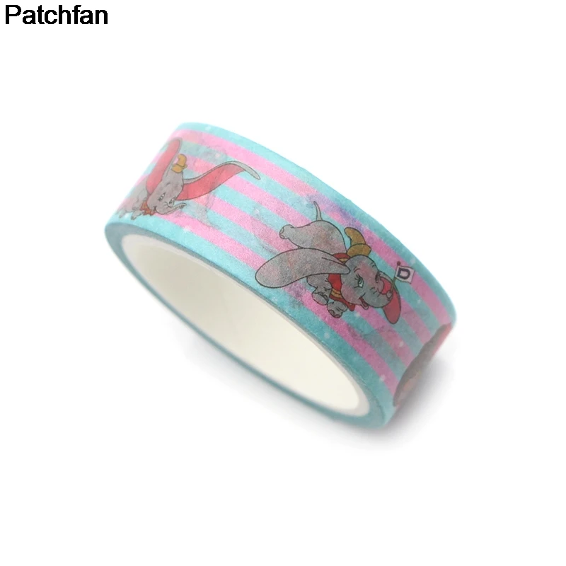 Patchfan слон Дамбо смешной DIY Скрапбукинг клейкая бумага Васи маскирующая лента печатные узоры наклейки A1961
