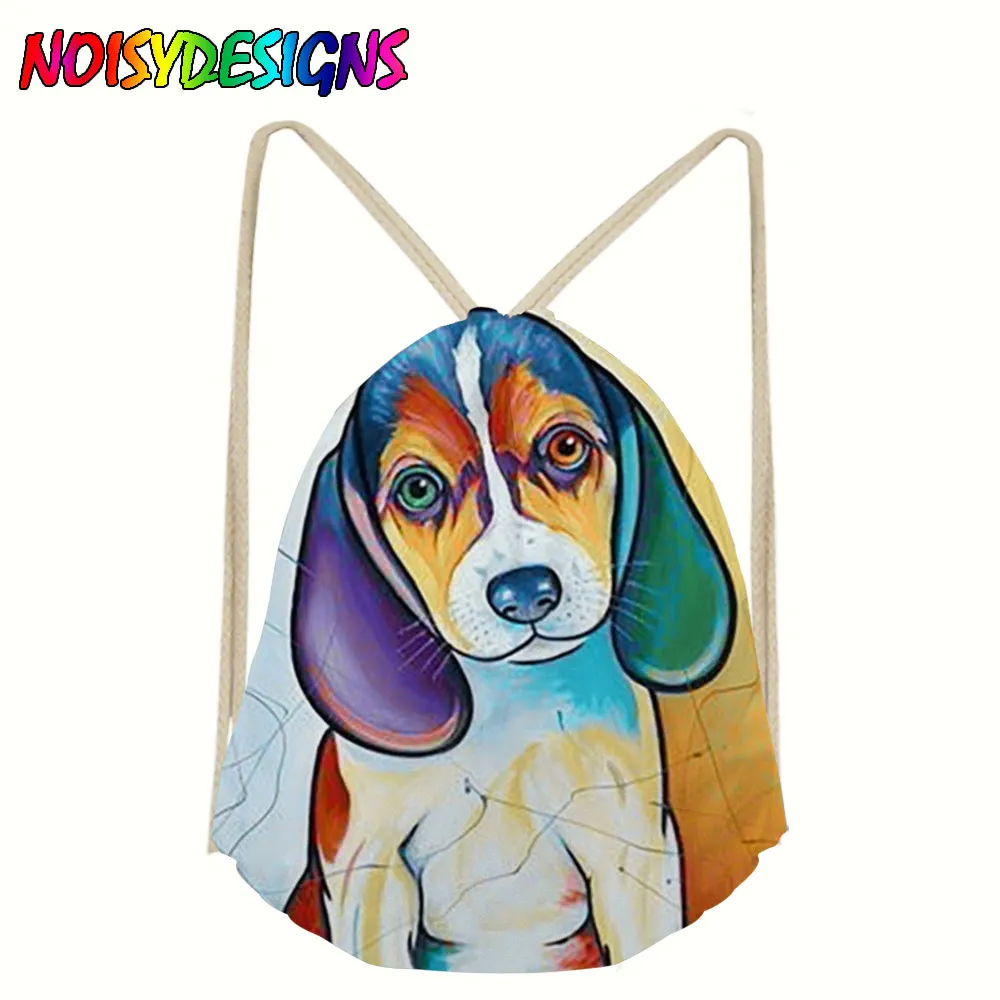 Beagle сумка на шнурке для собак дорожный мешок хранения одежды из хлопка