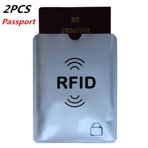 2 шт. уплотненная алюминиевая фольга анти Rfid Блокировка паспорта держатель Новый