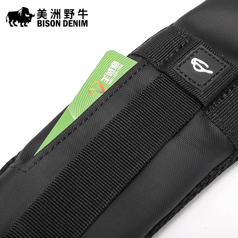 Мужской рюкзак BISON DENIM с usb зарядкой для отдыха и путешествий школьные сумки