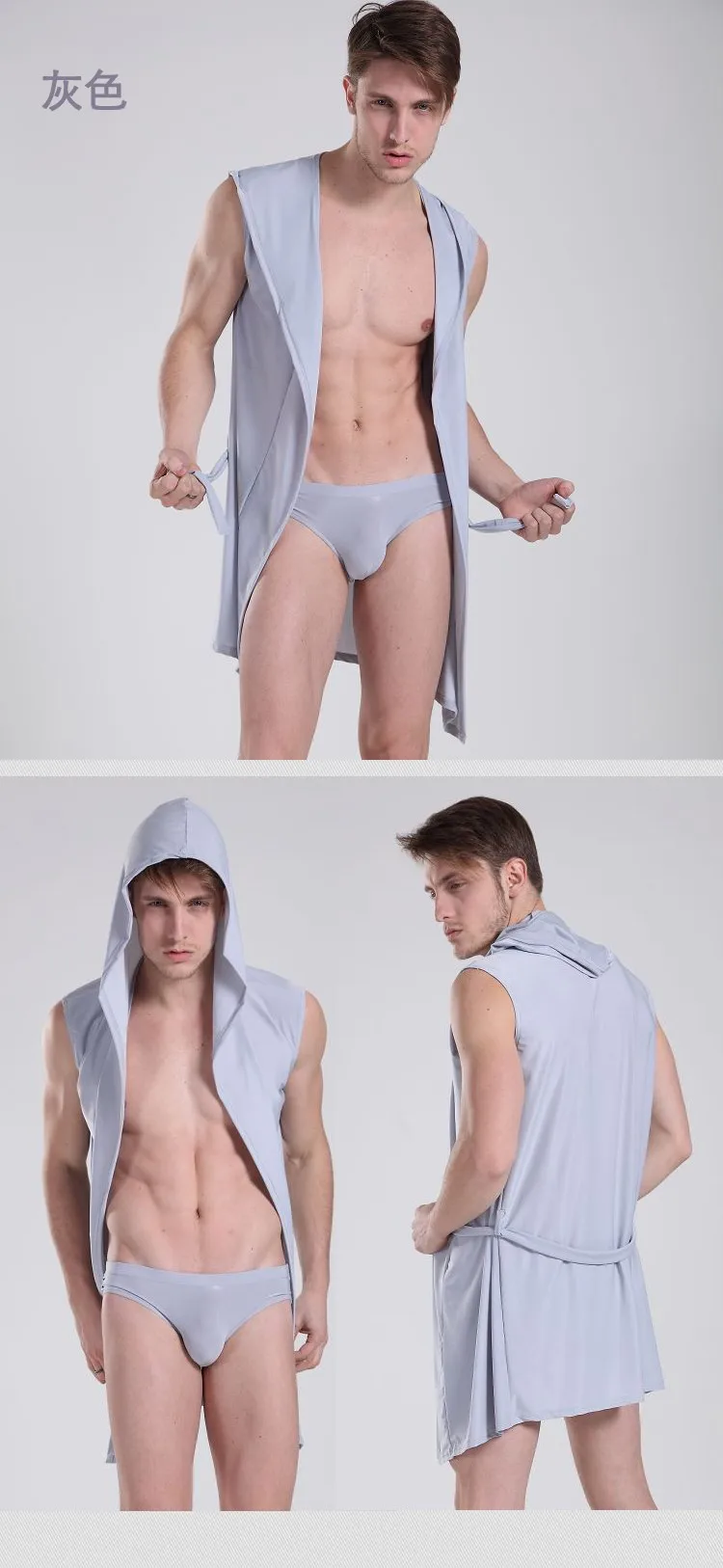 JOCKMAIL нейлон Ice Silk(искусственное волокно банные халаты для мужчин; Домашняя одежда, ночная рубашка, длинное платье, комплекты сексуальное кимоно Банный халат, мужские сексуальные спортивные шорты, пижамы, одежда для сна