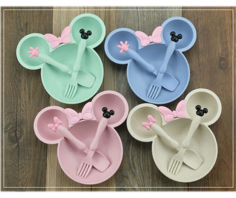 Набор посуды для детей 3 шт./компл.|feeding set|kids bowlchild plate set |