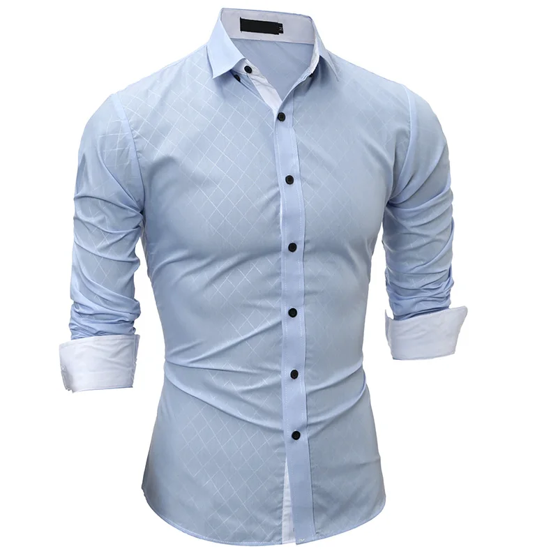 Лидер продаж 2017 модная мужская одежда рубашка с длинным рукавом узором в виде
