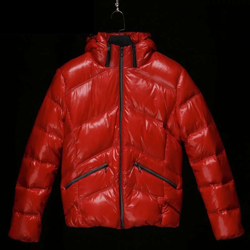 MALIDINU 2022 Men Down Jacket Winter Down Coat 70%White Duck Down Shiny Down Jacket Mens Casual Thick Winter Jackets Russian