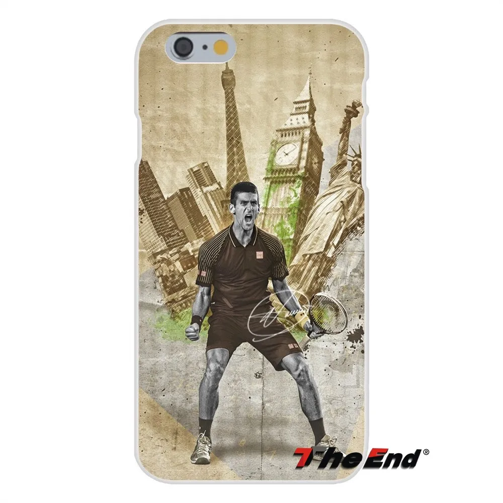 Novak Djokovic signed ATP star For iPhone X 4 4S 5 5S 5C SE 6 6S 7 8 Plus Galaxy Grand Core Prime Alpha Soft Silicone Case | Мобильные