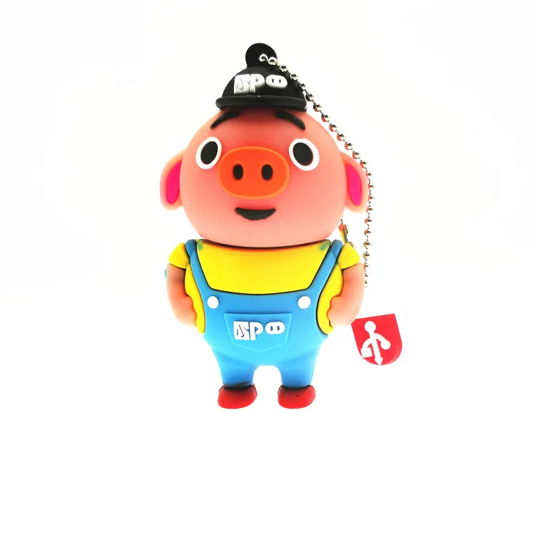 Usb флеш накопитель в виде свиньи 8 ГБ 64 32 16 4 Гб usb 2 0|USB флэш-накопители| |