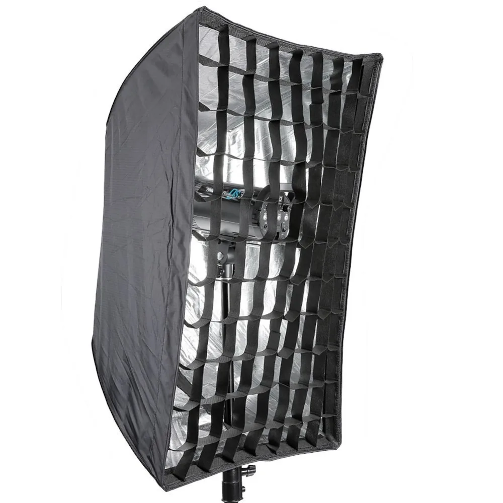 Neewer фотостудия 24 &quotx 36&quot/60x90 см прямоугольник зонтик типа Speedlite софтбокс с сеткой