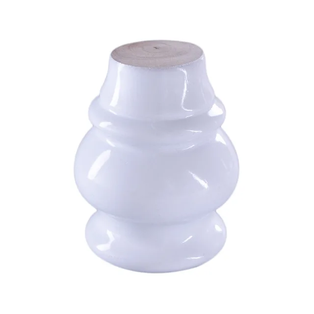 8cm White 8-15 см белый и черный деревянный тыква-образный мебель стол диван стол ножки ног пакет из 4 - Цвет: 8cm White