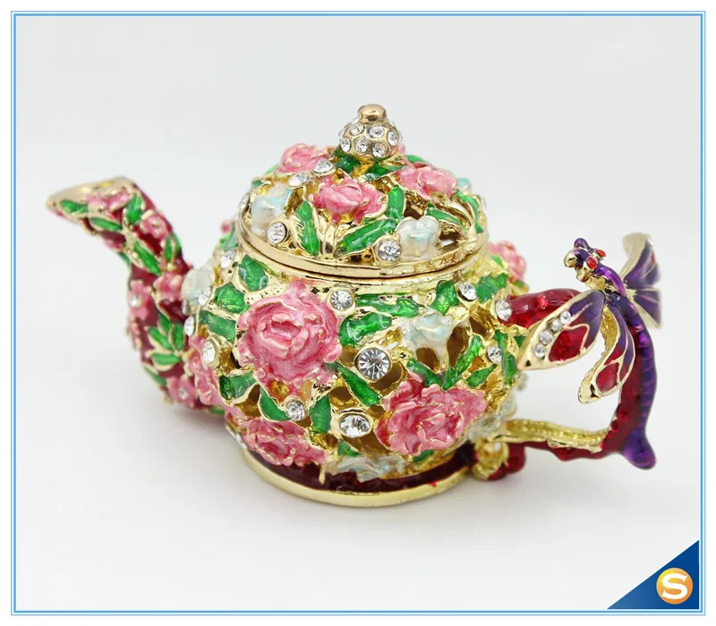 Бесплатная доставка Стрекоза на чайник безделушка коробка ювелирных изделий