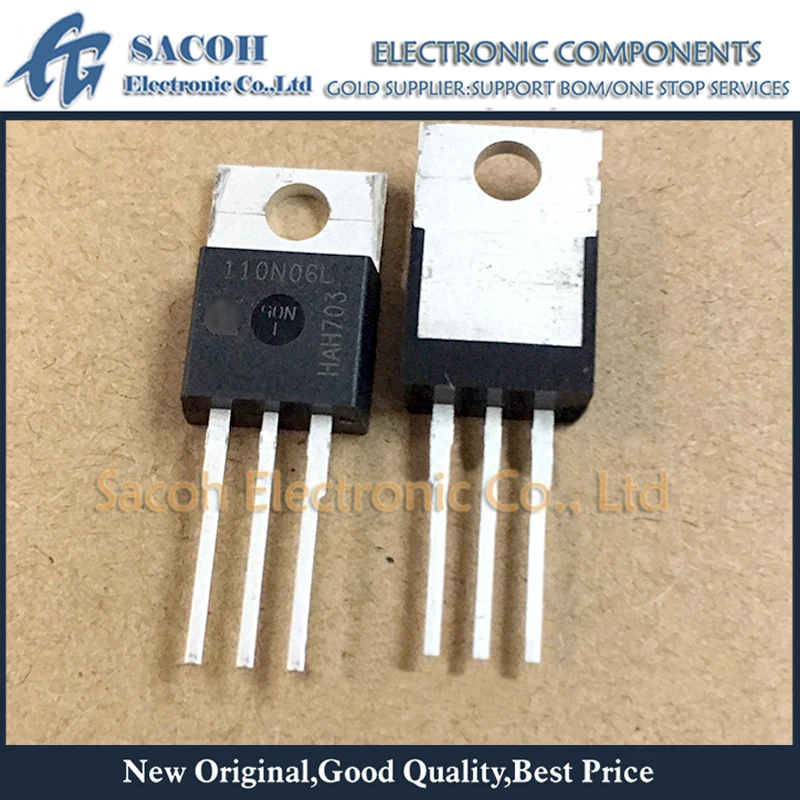 

Бесплатная доставка 10 шт. IPP110N06LG IPB110N06LG 110N06L TO-220 76A 60V мощный МОП-транзистор