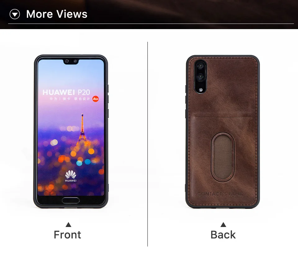 Чехол для huawei P20, натуральная кожа, задняя крышка, силиконовый защитный чехол для huawei P20 с карманом, гравировка