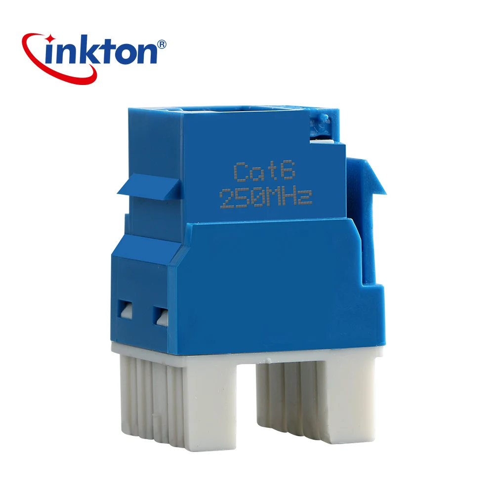 Inkton неэкранированный сквозной UTP Cat6 Keystone Jack RJ45 разъем позолоченный модуль
