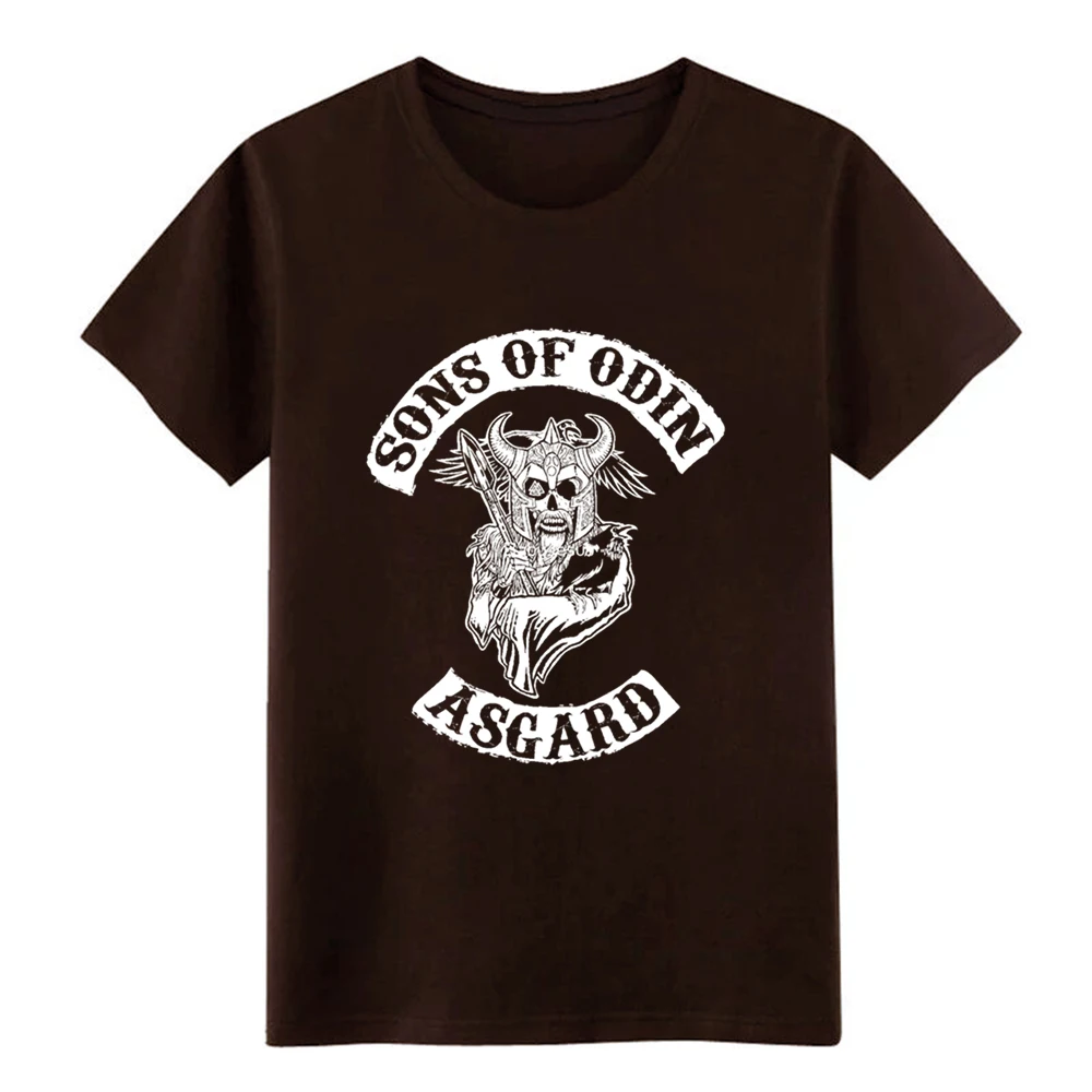 Мужская футболка Sons Of Odin-Asgard Chapter дизайнерская с круглым воротником уникальная