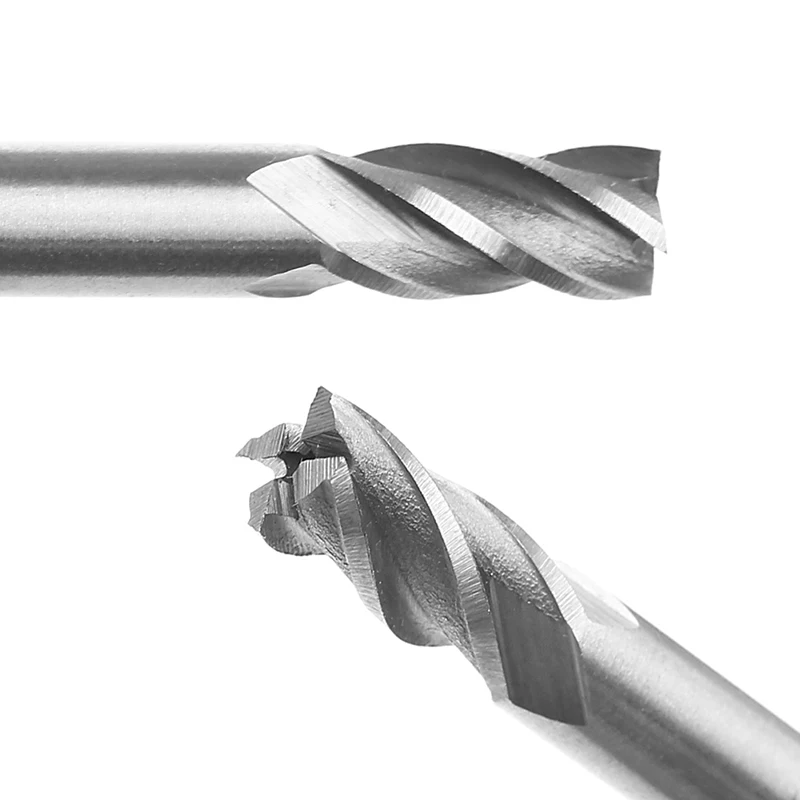 

10pcs/set 1.5-6mm HSS Straight Shank 4 Flute End Mill Cutter CNC Drill Bit Tool Promotion