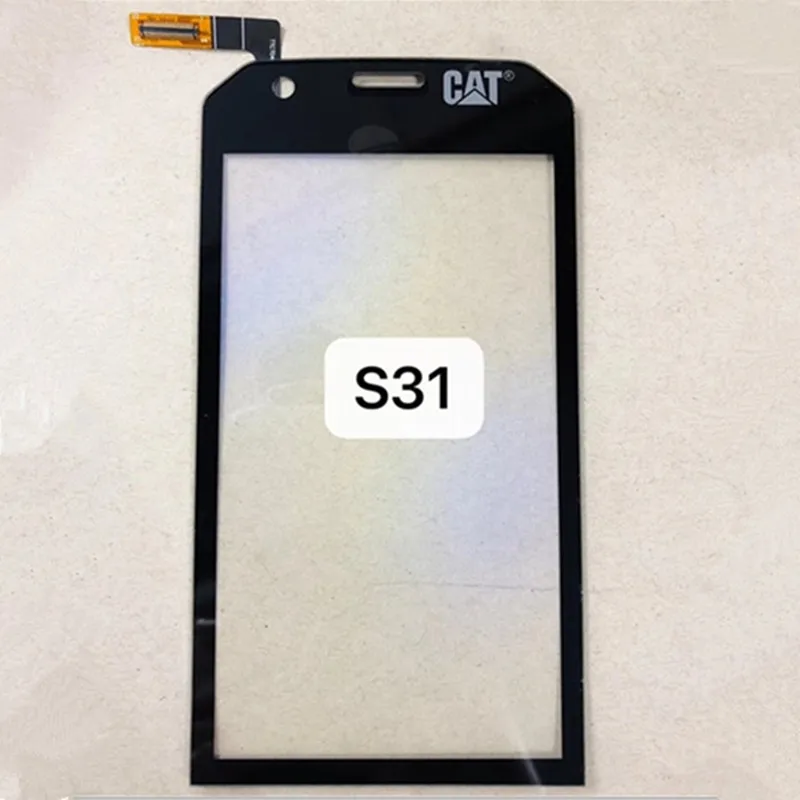 Сенсорные линзы для Cat S31 Сенсорная панель дигитайзер стекло Лен Черный