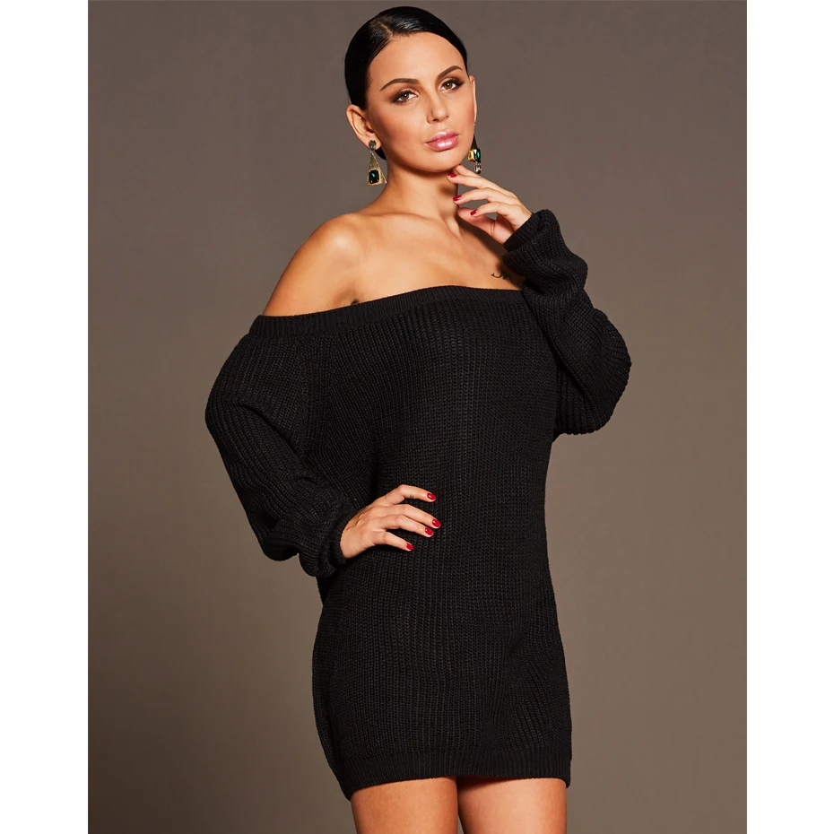 2018 сексуальные Дрес женщин длинный рукав от плеча Повседневная Бандажное платье