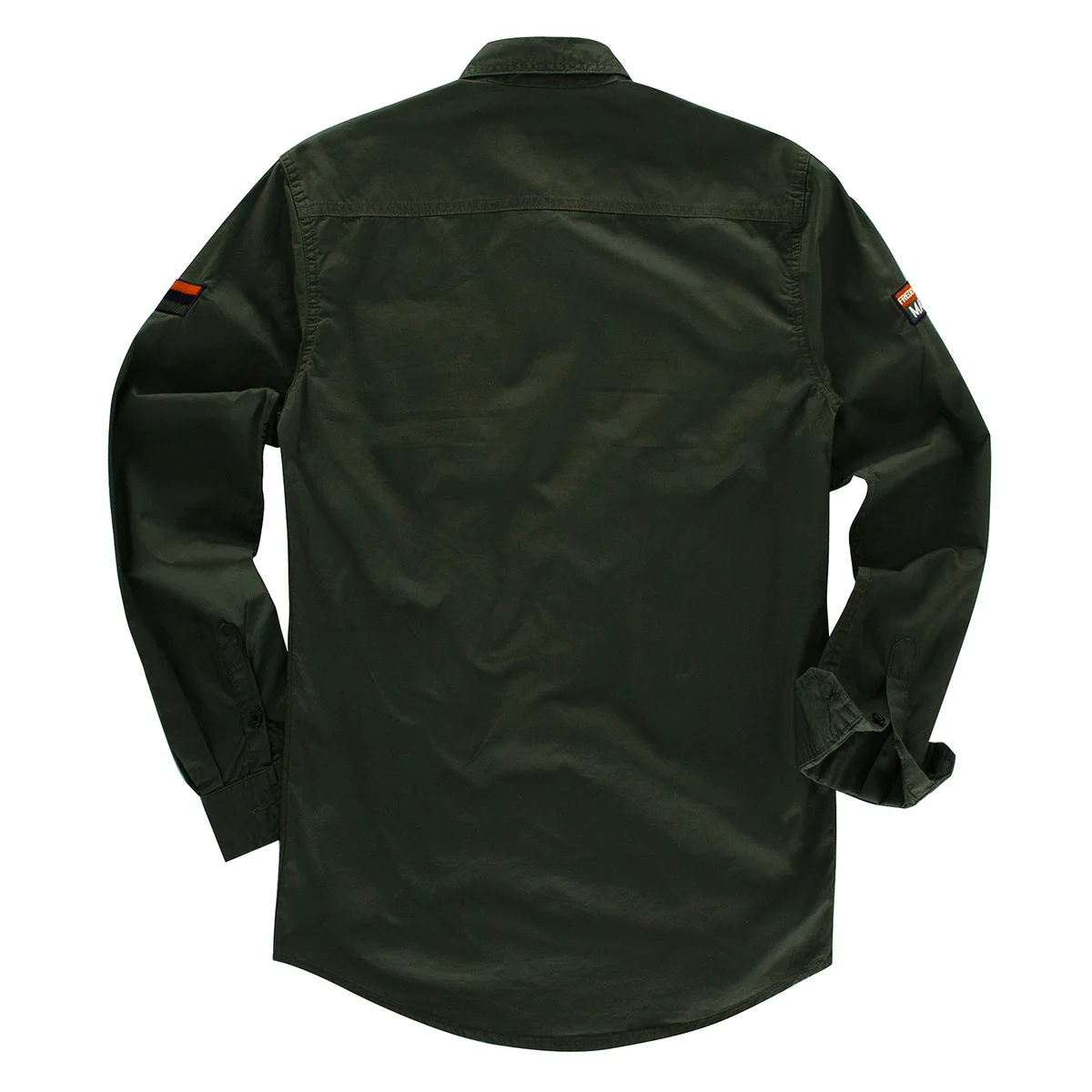 Large Size Men's Outdoor Tactical Climbing Camping Hiking Clothes Male Wear Long Sleeve Lapel Pure Cotton Fishing Hunting Shirt | Спорт и