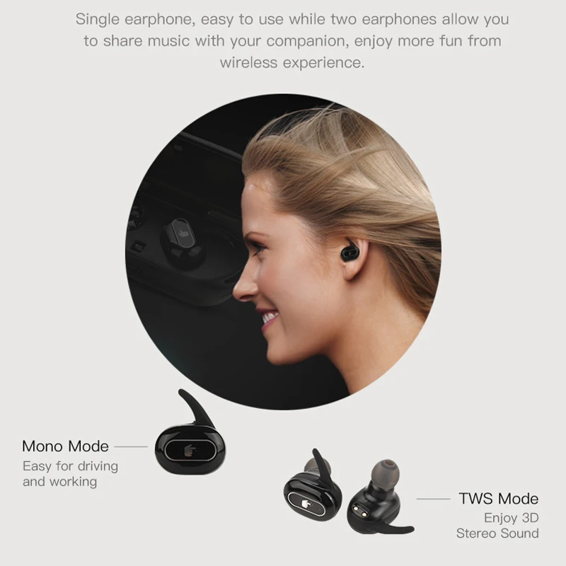 Tws беспроводные наушники Bluetooth сенсорные игровой стерео звуковая гарнитура с