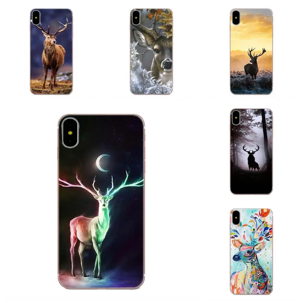 Модный чехол для телефона из ТПУ с милым оленем Galaxy Alpha Core Note 2 3 4 S2 A10 A20 A20E A30 A40 A50 A60