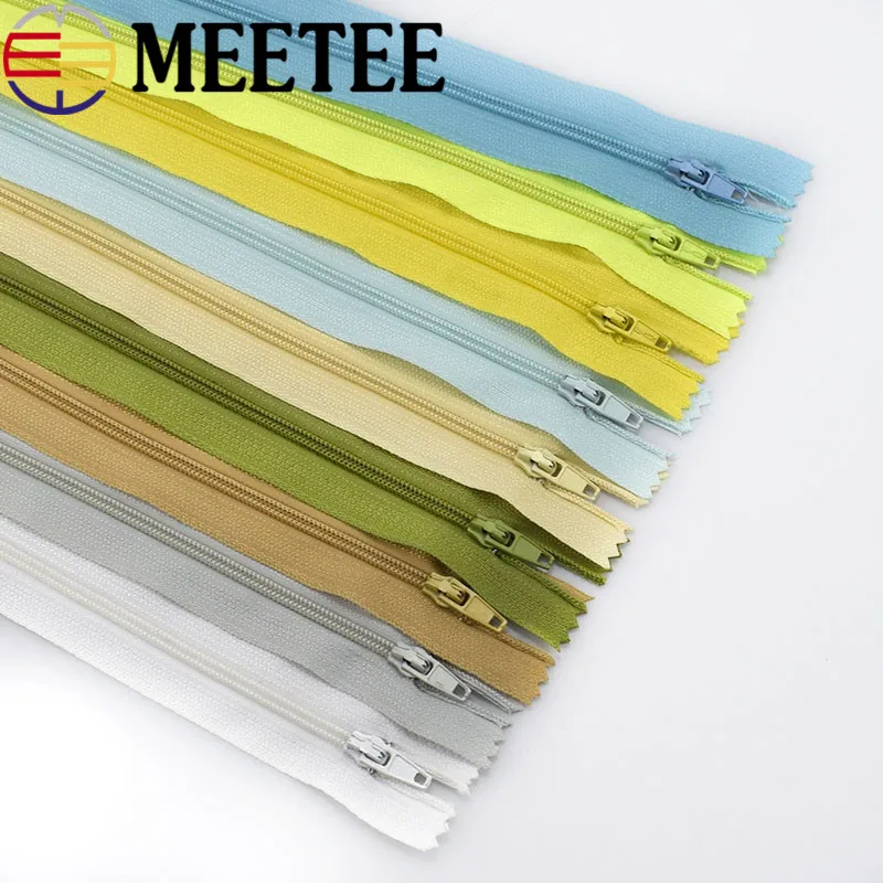 Meetee, 5 шт., 20#, полимерная молния, слайдер, пластиковая молния, головка для смолы, молния, сделай сам, сумка, пуховик, Ручное шитье, декоративные аксессуары