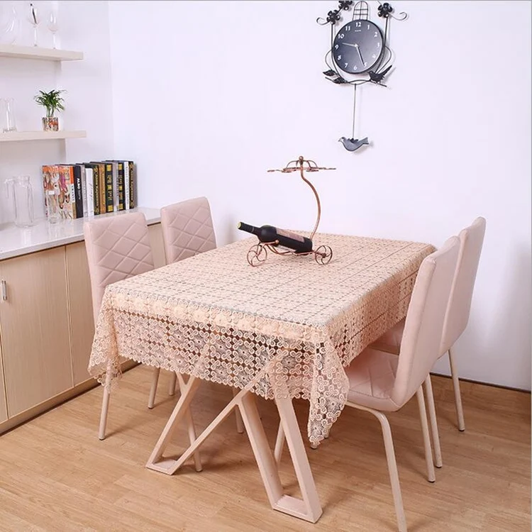 Новое поступление высококачественные элегантные кружевные скатерти vezon белая