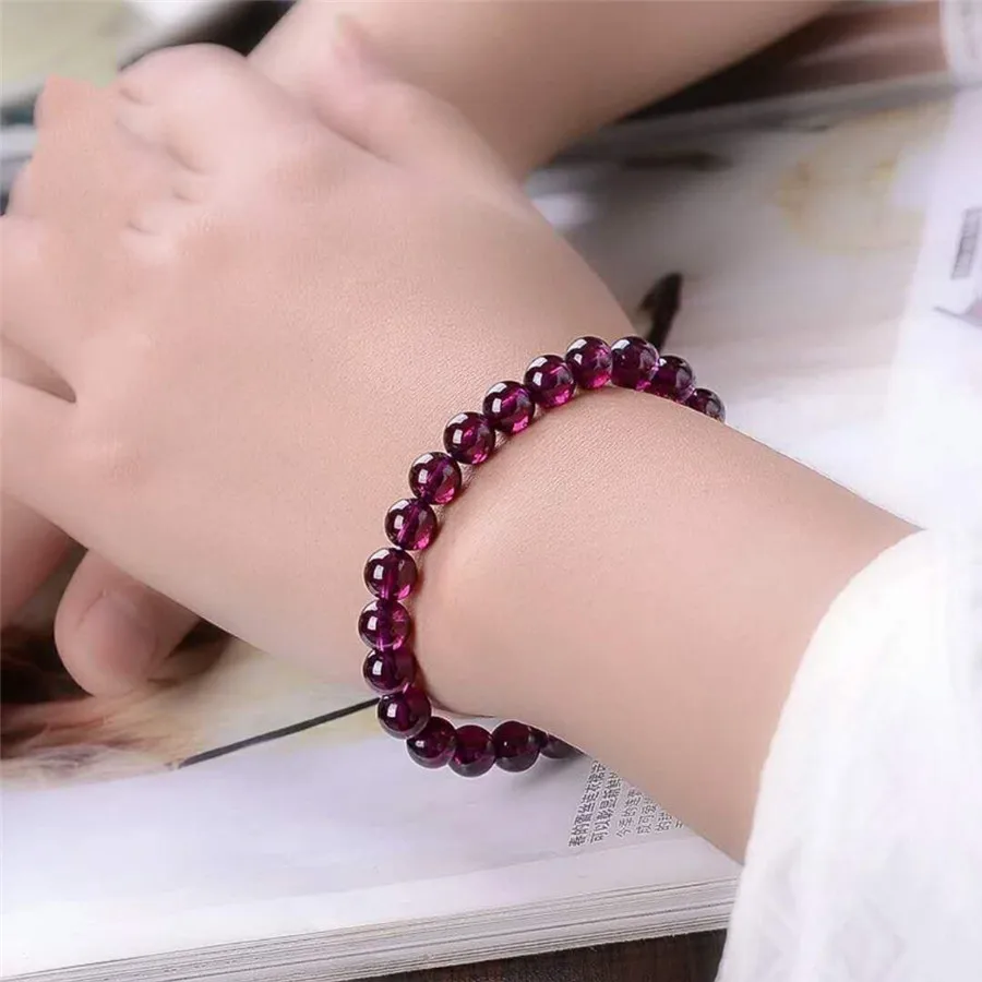 Прямая поставка женский браслет с натуральным гранатом|bracelet genuine|bracelet braceletbracelet