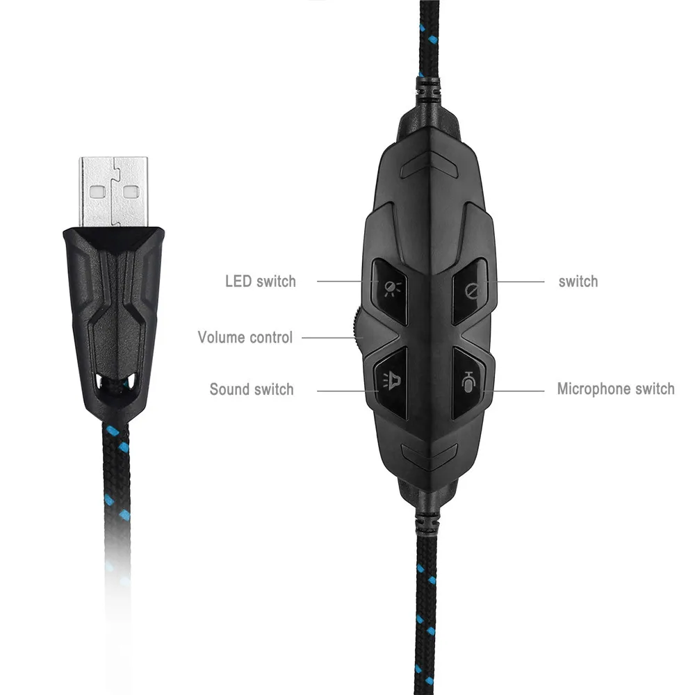 ONIKUMA K2 USB гарнитура 7 1 канальный звук стерео игровые наушники глубокий бас