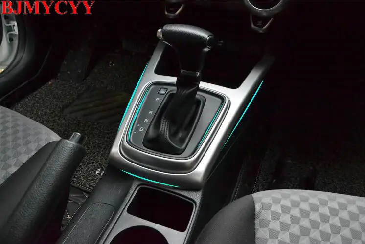 BJMYCYY автомобильный Стайлинг ABS Хромированная Автомобильная консоль панель