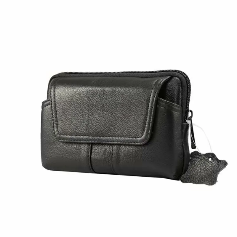 

Outdoor Genuine Leather Waist Bag for iphone/Samsung Smart Phone Belt Pouch Purse Waist Bag for Below 6.0inch Mobile Phones Case