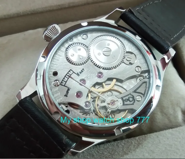 Зеленые светящиеся 44 мм parnis 6498/ST3621 17 jewels механические ручные ветрозащитные
